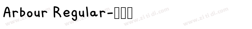 Arbour Regular字体转换